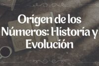 Origen de los Números